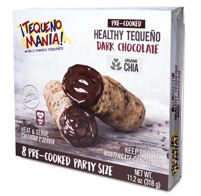 8 Pre-Cooked Healthy Dark Chocolate Tequeño Party Size