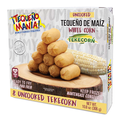 8 Uncooked Tekecorn, Tequeño de Maíz (White Corn)