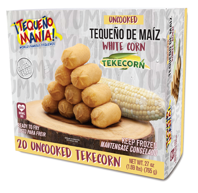 20 Uncooked Tekecorn, Tequeño de Maíz (White Corn)
