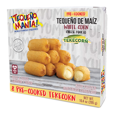 8 Pre-Cooked Tekecorn, Tequeño de Maíz (White Corn)