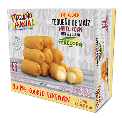 20 Pre-Cooked Tekecorn, Tequeño de Maíz (White Corn)