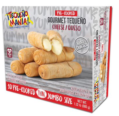 10 Thin Pre-Cooked Gourmet Cheese Tequeño Jumbo Size