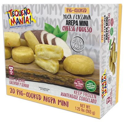 20 Pre-Cooked Yuca Cassava Cheese Arepa Mini / Arepa Mini de Queso