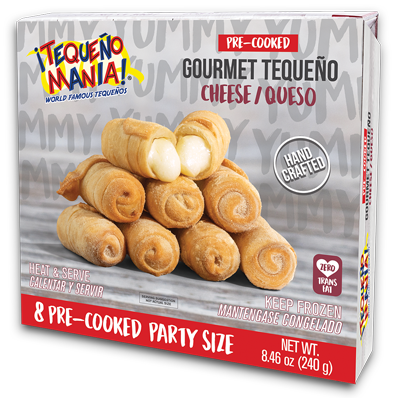 8 Pre-Cooked Gourmet Cheese Tequeño Party Size